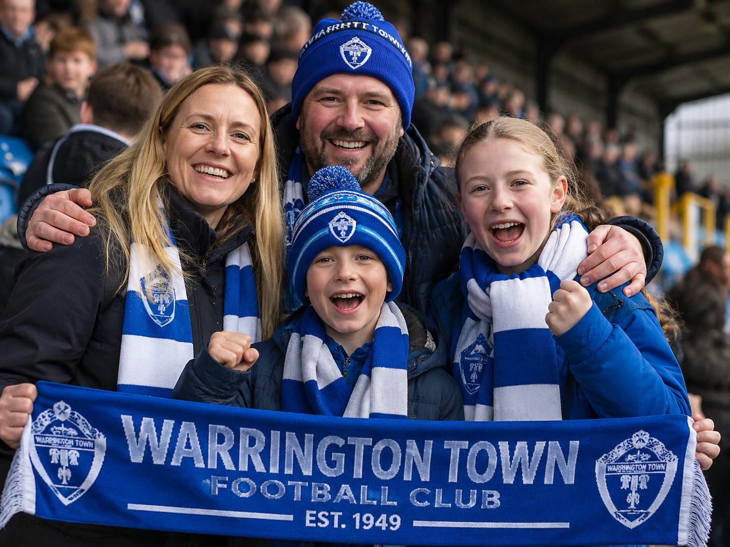 Spark Sports family enjoying a local football game.